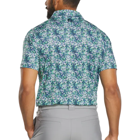 FootJoy Garden Print Lisle Men's Polo | Navy