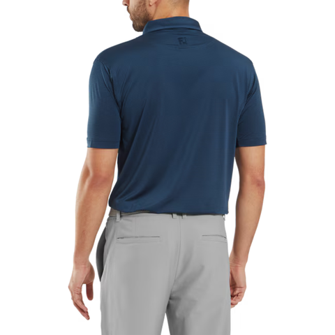 FootJoy Lisle Micro Feeder Stripe Men’s Polo | Navy/Tonal
