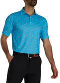 FootJoy Men's Cookie Print Lisle Self Collar Polo