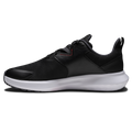 FootJoy QMotion men's golf shoes in Black/Black/Red – inner side view
