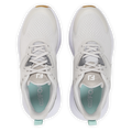 FootJoy QMotion women's golf shoes in Grey/Grey/Green – top view