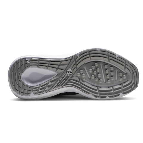 FootJoy QMotion women's golf shoes in Navy/Navy/White – outsole view