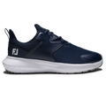 FootJoy QMotion women's golf shoes in Navy/Navy/White – outer side view