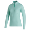 Foot Joy Quarter Zip Long Sleeve Women's Sun Protection Shirt White Emerald M, view 3