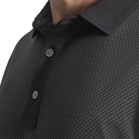 FootJoy Star Geo Jacquard Men's Polo | Black