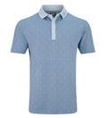 Front view of the FootJoy Stretch Pique Golf Print Men's Polo  