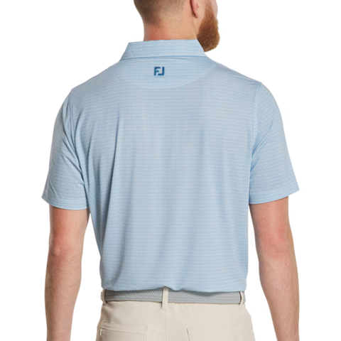 FootJoy Tee Geo Print Lisle Men's Polo | High Tide