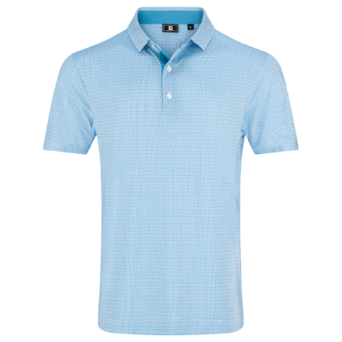 FootJoy Tee Geo Print Lisle Men's Polo | High Tide
