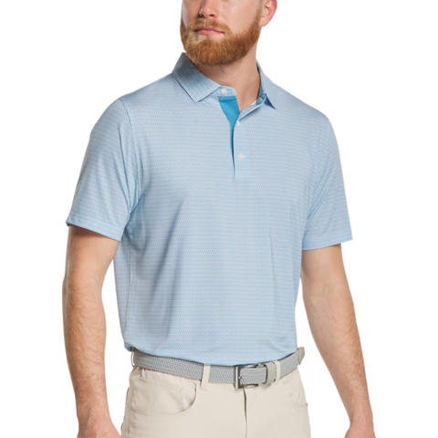 FootJoy Tee Geo Print Lisle Men's Polo | High Tide