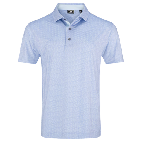 FootJoy Tee Time Lisle Men's Polo | Periwinkle/Ice Water