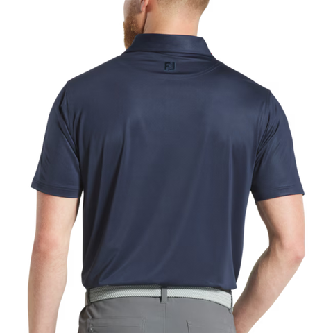 FootJoy Tonal Dot Print Lisle Men's Polo | Navy