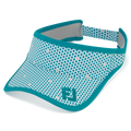 FootJoy Women's Golf Visor Teal Print/Teal – front view