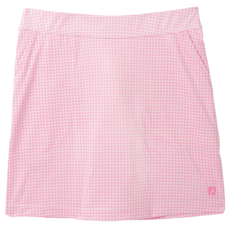 FootJoy Women's Houndstooth Knit Skort Pink