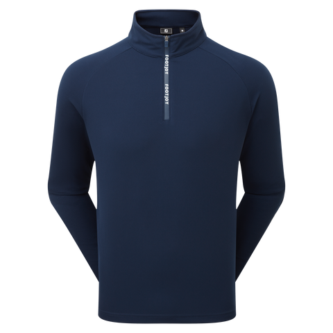 FootJoy Wordmark Chill-Out Men's Pullover Navy/White – front view