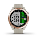 View of the Garmin Approach S42 Golf GPS Watch face 