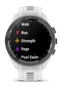 Garmin Approach S70 42mm Powder Grey sports menu