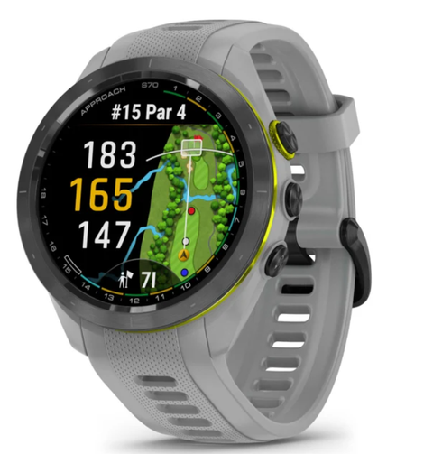 Garmin Approach S70 42mm GPS Golf Watch with Powder Grey silicone band