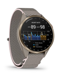 Garmin Approach S72 43 mm in Blush Pink with French Grey / Blush Pink ComfortFit fabric band