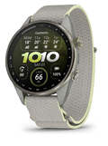 Garmin Approach S72 47 mm in Fog Grey / Citron with ComfortFit fabric band
