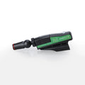 The GloPro Fire Fly Portable Stroke Reader by GloPro, shown in black and green with a nozzle attachment on a white surface, is designed for putting alignment and provides real-time feedback.