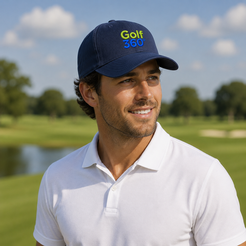 Golf 360 38° South Cotton Golf Cap | Navy