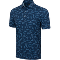 Greg Norman Mana Mano Men's Golf Polo in Navy - front view