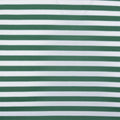 The Greg Norman Men’s ML75 Recycled Microlux Yarn-Dye Stripe Polo in Birdie Green/White features equal-width green and white stripes.