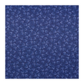 Close-up detail of deep sea blue fabric with subtle light blue shark fin pattern, Greg Norman men's golf polo.