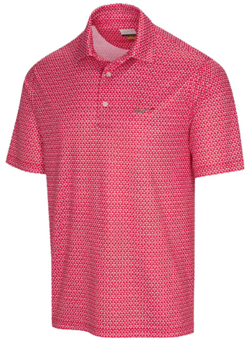 Greg Norman Men's Red Throttle Polo