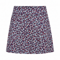 Greg Norman women's navy abstract floral golf skort in size Medium, front view