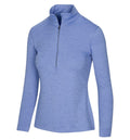 Greg Norman Women's Utility Half Zip Mock Sweet Iris Heather