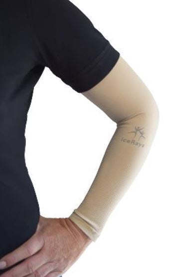 IceRays 50+ Protective Cooling Arm Sleeves beige colour