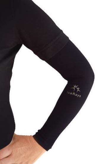 IceRays 50+ Protective Cooling Arm Sleeves black colour