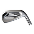 Mizuno JPX 925 Hot Metal Pro iron, showcasing the back of the club with "Hot Metal" branding and a chrome-plated cavity back design for enhanced forgiveness and distance. Ideal for golfers seeking a balance of power and control.