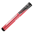 Red, black, and gray JumboMax ST/1.2 Jumbo Putter Grip with white and silver accents features the JumboMax brand name and model printed on the side.