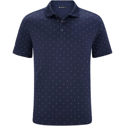 Levelwear Inlay navy golf polo, front product view