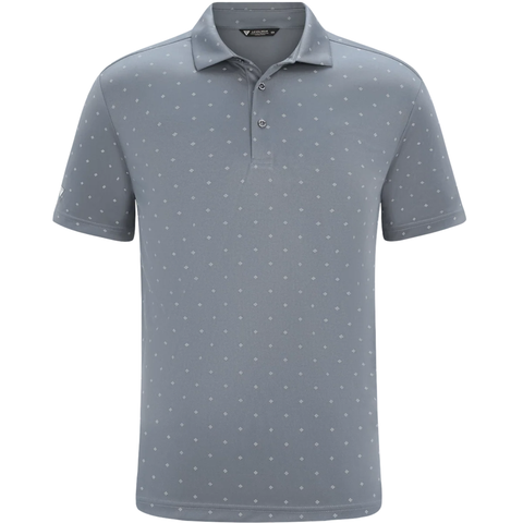 Levelwear Inlay pebble golf polo, front product view