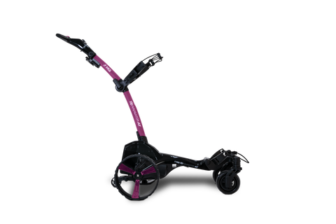 MGI Zip Navigator All Terrain electric golf trundler Passion Pink - right side view