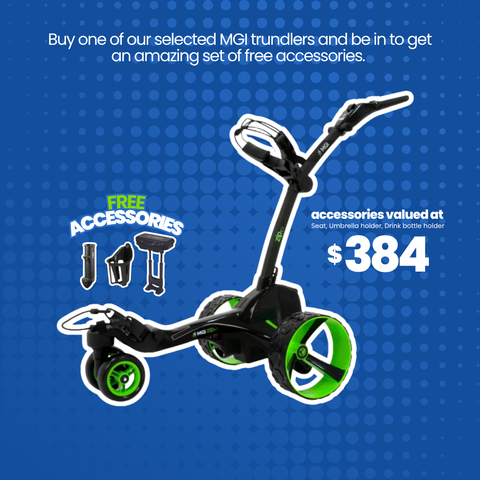MGI Zip X5 Motorised Trundler / 36 Hole Battery