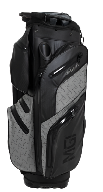 Side of the MGI Dri Play Black Golf Bag