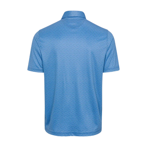 Greg Norman Mens ML75 Recycled Microlux Fin Stripe Polo