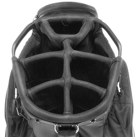 Mizuno 2026 BR-D3 Cart Bag Black/White top divider