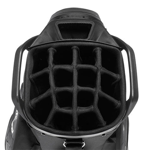 Mizuno 2026 BR-D4 Cart Bag Black/White 15-way top divider
