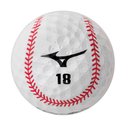 Mizuno RB 566 Sports Edition Golf Ball - white baseball design