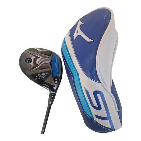 Actual Mizuno ST-MAX 230 3 Wood, 15°, Kai'li Blue 70 Stiff, Right-Handed, Used - Excellent on white background