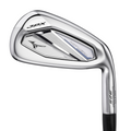 Mizuno JPX 925 Hot Metal iron, showcasing the clubhead with "JPX" branding and a sleek chrome finish. The cavity back design with "Hot Metal" technology enhances ball speed and forgiveness, ideal for golfers seeking distance and control.