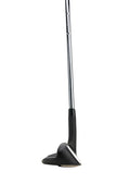 A close-up of an Odyssey Womens Chipper golf club stands upright against a white background. The black club head and metallic shaft highlight this Odyssey short-game solution designed for women.