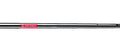 A close-up of a golf club shaft with a pink and white ODYSSEY label on a white background highlights the new Odyssey Womens Chipper—a perfect short-game solution designed specifically for women golfers.