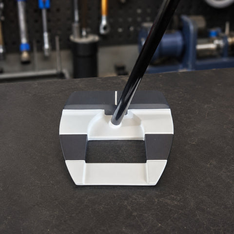Used left-handed Odyssey Ai-DUAL Square 2 Square Jailbird putter in excellent condition
