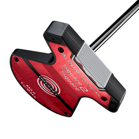 Odyssey Ai-DUAL Square 2 Square MAX Half Ball Broomstick Putter sole view